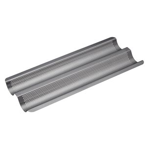 Tray for preparing French baguettes, 39 x 16.5 cm, steel - Kitchen Craft