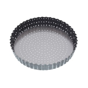 Teglia per crostate forata, acciaio, 25 cm - Kitchen Craft