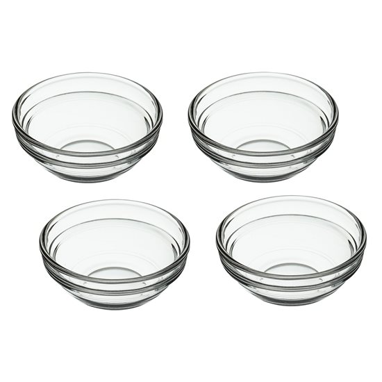 Set med 4 skålar, 7,5 cm, tillverkade av glas - tillverkade av Kitchen Craft