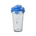 Shaker in vetro, 450 ml, blu - Glasslock