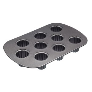 Bageform til muffins/kanneler af Bordeaux, 32,5 x 22 cm, stål - af Kitchen Craft