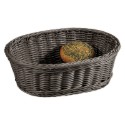 Owalny kosz na pieczywo, 29,5 x 23 cm, plastikowy, Szary - Kesper