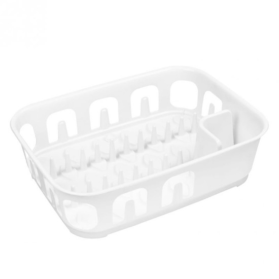 Rectangular dish drying rack, White - Curver