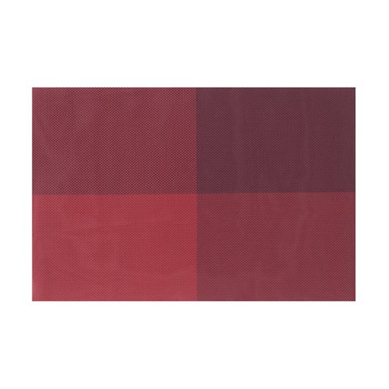 Zestaw 4 mat stołowych, Burgundy czerwony, 45 × 30 cm
