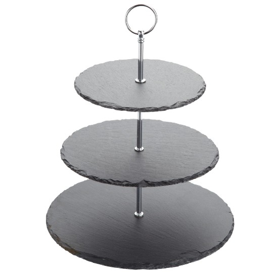 Platter 3 levels, 28.5 x 34.5 cm, slate - Kitchen Craft