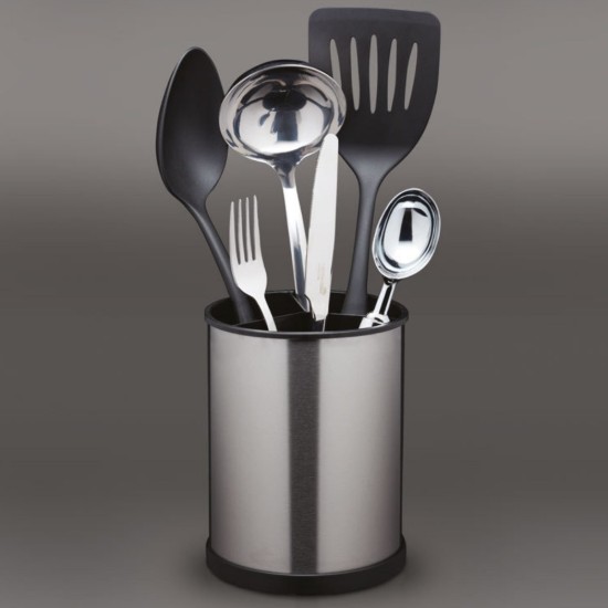 Porta utensilios de cocina giratorio de acero inoxidable - Kitchen Craft