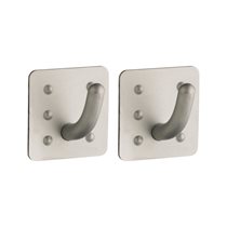 Set of 2 square stainless steel hooks - by Kitchen Craft