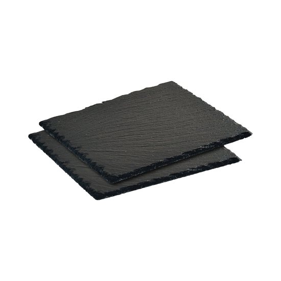 Sraith de 2 platters ag freastal, scláta, 20 x 20 cm - Kesper