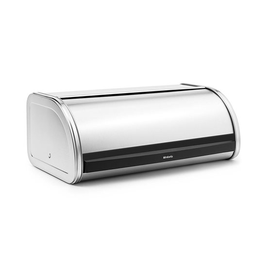 Bread box, 44.5 x 26.2 cm, stainless steel, Matt Steel - Brabantia