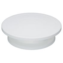 Revolving cake stand, 28 cm, made from plastic – made by Kitchen Craft