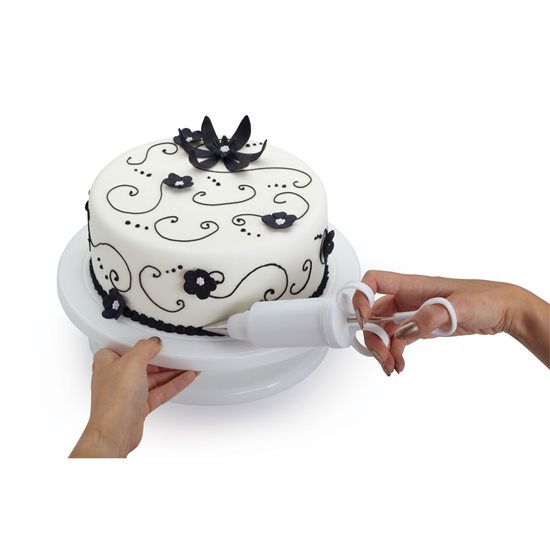 Въртяща се поставка за украса на торта, 28 см, от пластмаса – от Kitchen Craft