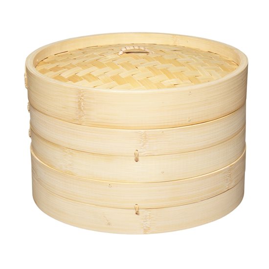 Steam cooking set, bamboo, 25 cm - Kitchen Craft brand