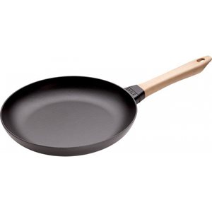 Cast iron frying pan with wooden handle, 28 cm - Staub 