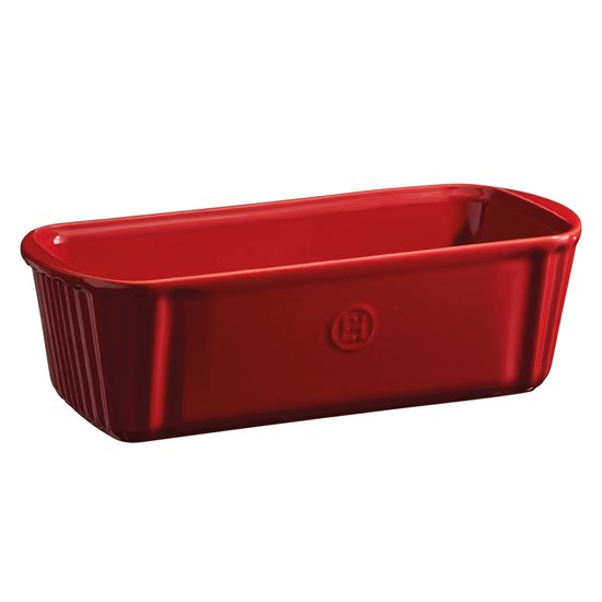 Loaf baking dish, ceramic, 31.5x13.5cm, Burgundy - Emile Henry