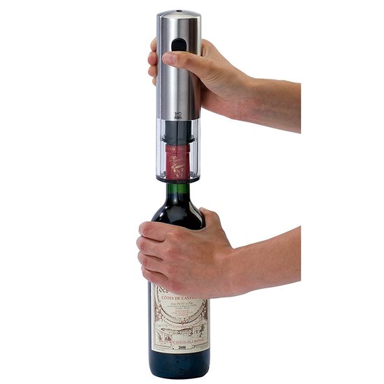 Electric corkscrew, 20 cm, "Elis", Stainless Steel - Peugeot