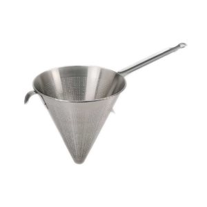 Chinese conical strainer, with micro-perforations, 21 cm - "de Buyer"