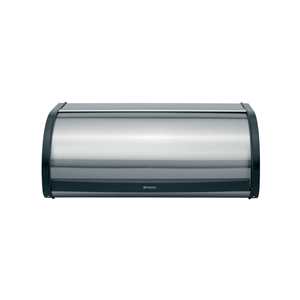 Bread box, 44.5 x 26.2 cm, stainless steel, fingerprint-proof, Matt Steel - Brabantia