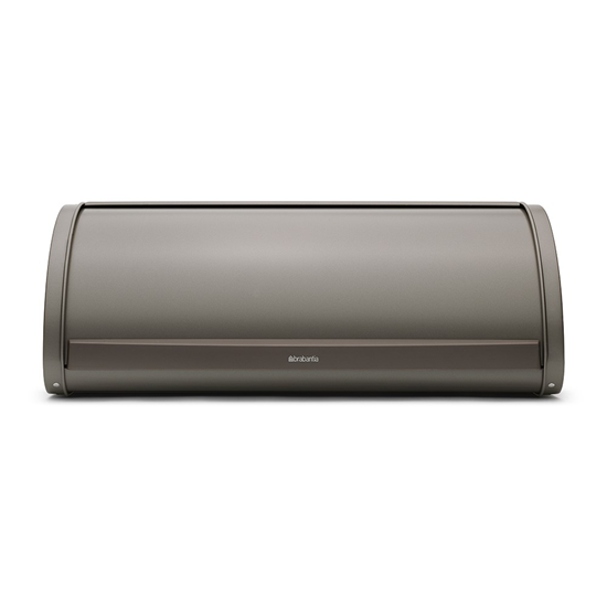 Bread box, 44.5 x 26.2 cm, stainless steel, <<Platinum>> - Brabantia