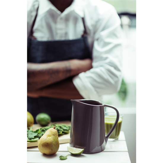 Ceramic pitcher, 950 ml, Burgundy - Emile Henry 