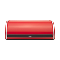 Bread box, 44.5 x 26.2 cm, stainless steel, <<Passion Red>> - Brabantia
