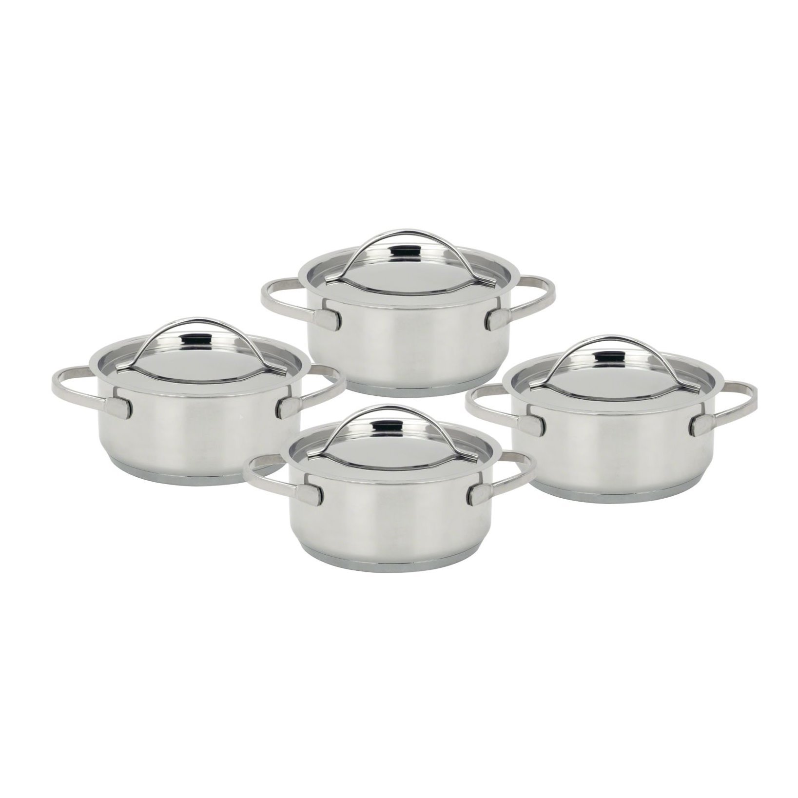 Set of 4 mini-cooking pots with lid Resto - Demeyere