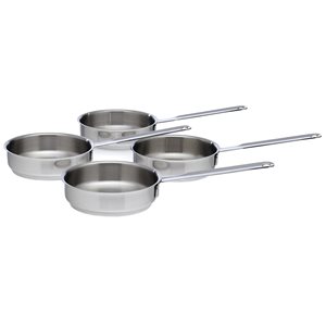 Set of 4 mini-pans "Resto", stainless steel - Demeyere