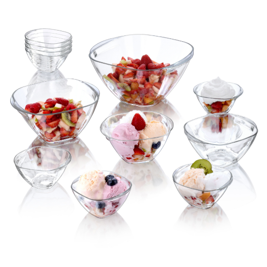 Schale aus Glas, 23 cm / 3 l, "Magic" - Borgonovo