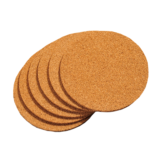 Set of 6 coasters, cork - Kesper