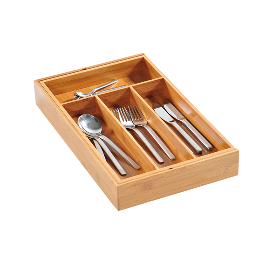 Organizer per cassetti, 26-49 cm, legno di bambù - Kesper