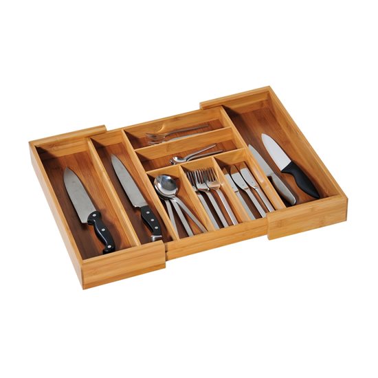 Išplečiamas stalo įrankių tvarkyklė, 35-58 cm, bambukinė - Kesper