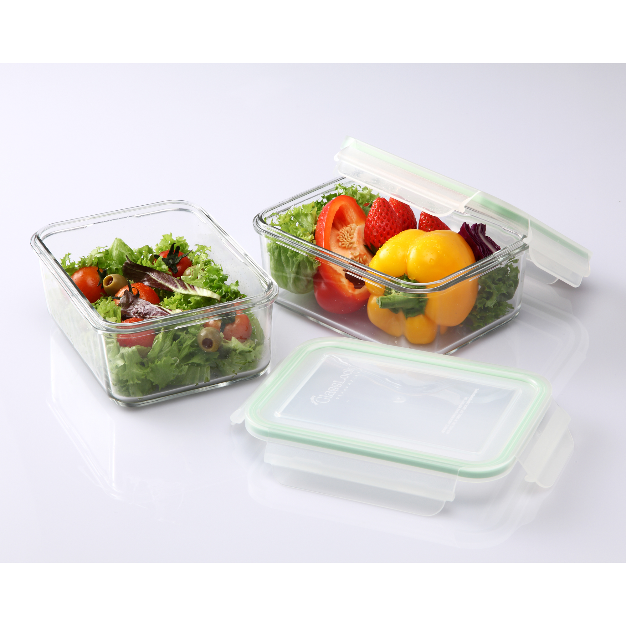 Food storage container, Air Type range, 920 ml, made from glass -  Glasslock
