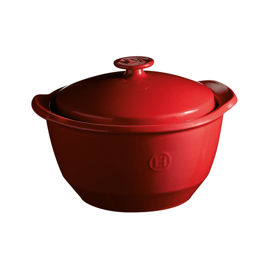 Ceramic cooking pot, 25 cm/2L, Burgundy - Emile Henry