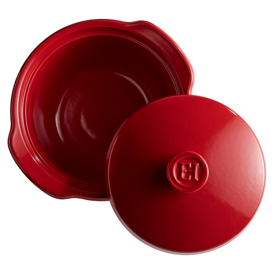 Ceramic cooking pot, 25 cm/2L, Burgundy - Emile Henry