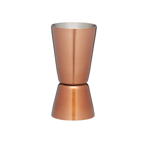 Double measuring cocktail cup, 25/50 ml, stainless steel, Copper - Kitchen Craft