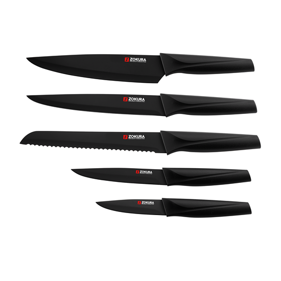 Набор из 6 ножей с антипригарным покрытием - Zokura