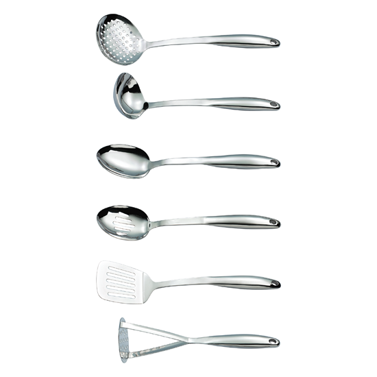 7-piece kitchen utensil set, stainless steel - Zokura