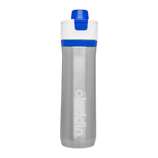 Tazza termoisolante Active Hydration in acciaio inox da 600 ml, Blu - Aladdin