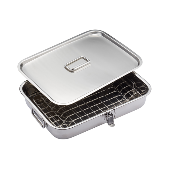 Oven for smoking foods, made from stainless steel, 37.5 × 27 cm – made by Kitchen Craft