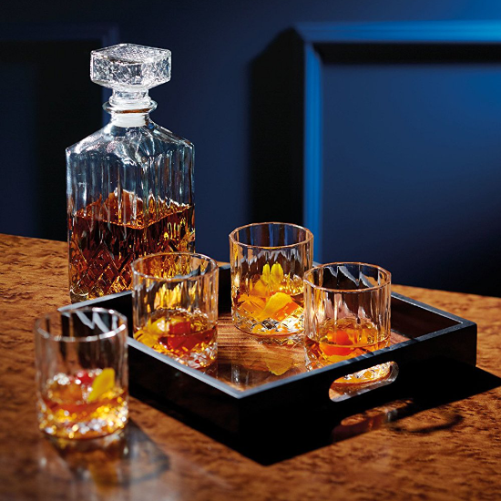 Set di decanter e bicchieri da whisky, 5 pezzi, in vetro - Kitchen Craft