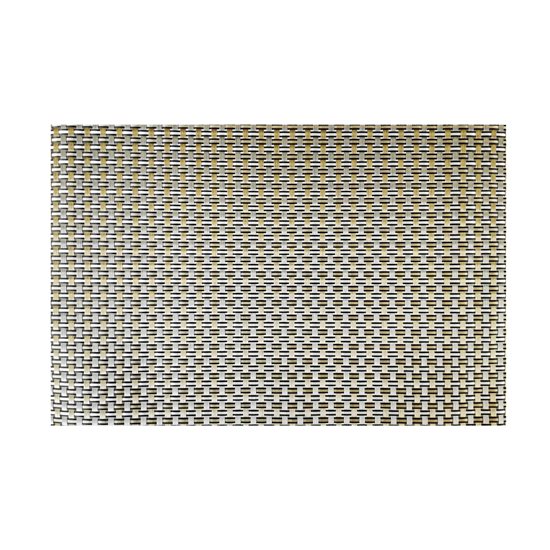 Lot de 4 tapis de table, doré, 45 × 30 cm