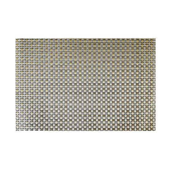 Set of 4 placemats, golden, 45 × 30 cm