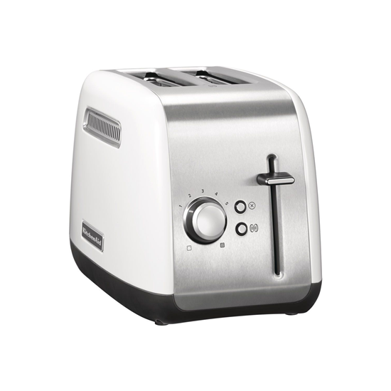 Ekmek kızartma makinesi 2 yuva ve 5 kahverengileşme seviyesi, 1100W,  White - KitchenAid