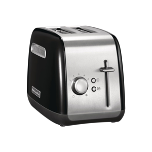 Toaster provided with 2 slots and 5 browning levels, 1100W, Onyx Black - KitchenAid