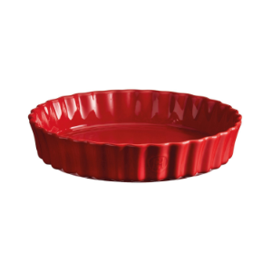 Tart dish, ceramic, 28 cm/1.98 l, Burgundy - Emile Henry