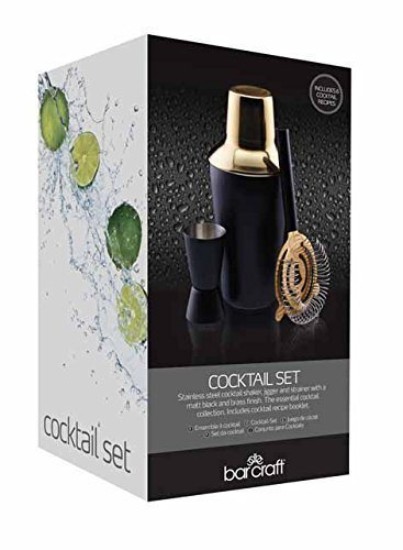 3-teiliges Cocktail-Set, Edelstahl - Kitchen Craft