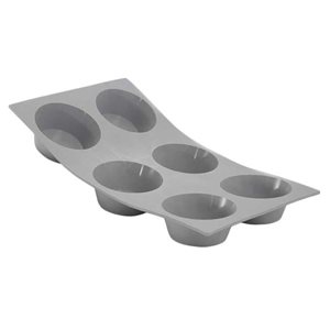 Silicone mold for 6 muffins, 30 x 17.6 cm - "de Buyer" brand