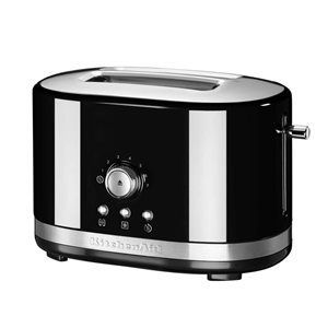 2-slot toaster, manual control, 1200W, "Onyx Black" color - KitchenAid brand