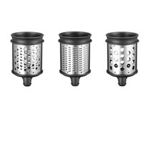 Set of 3 cylindrical graters for shredding cheese and vegetables - KitchenAid brand
