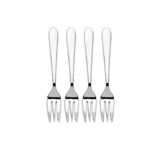 Set de 4 fourchettes à dessert "Windsor", inox - Grunwerg