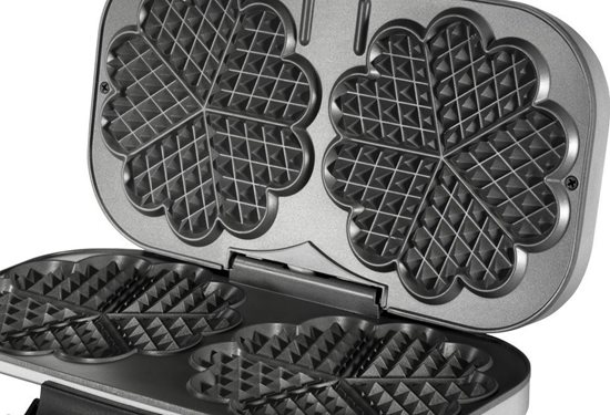 Heart-shaped waffle baking appliance, 1200 W - UNOLD brand